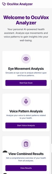 OcuVox Health Analyzer – screenshot 3