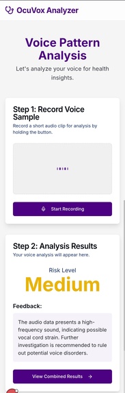 OcuVox Health Analyzer – screenshot 4