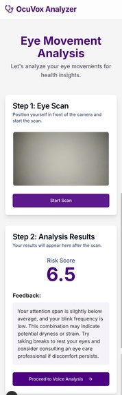 OcuVox Health Analyzer – screenshot 5