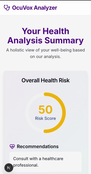 OcuVox Health Analyzer – screenshot 6