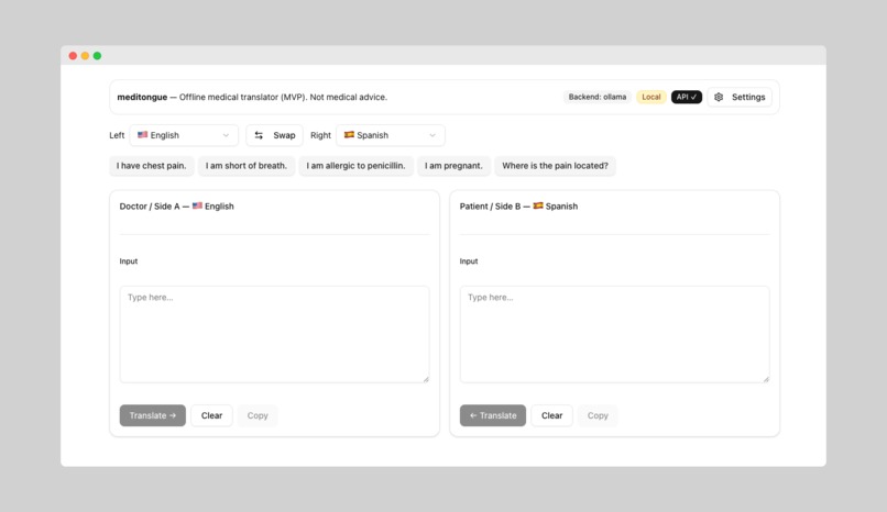 MediTongue – screenshot 1