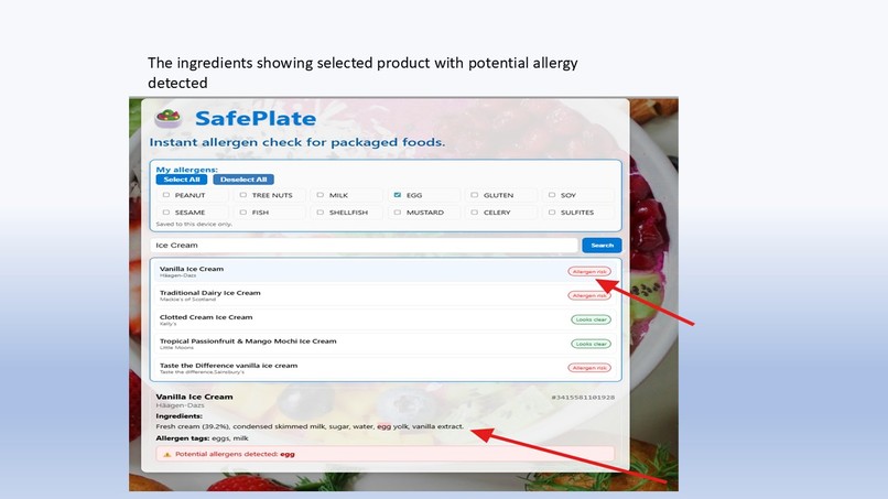 SafePlate – screenshot 2