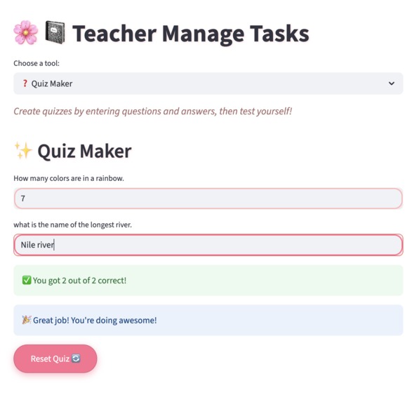 TEACHERS MANAGE TASKS (TMT) – screenshot 4