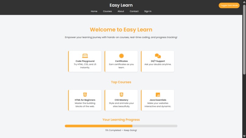easy learn – screenshot 1
