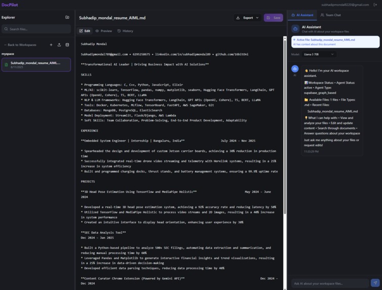 DocPilot – screenshot 2