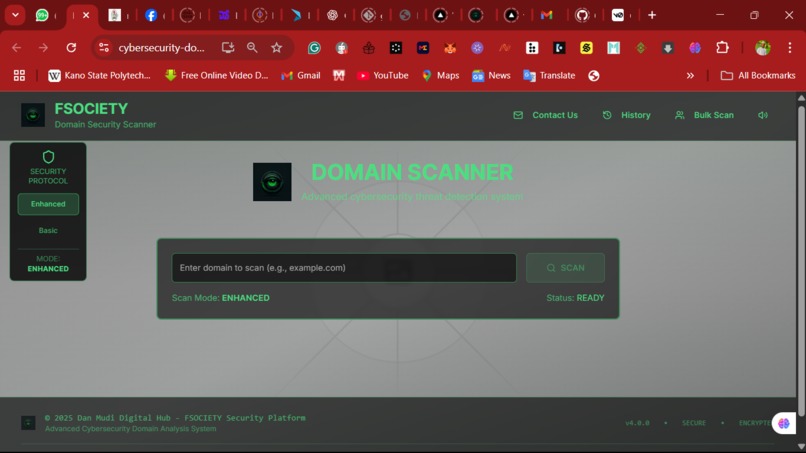 FSOCIETY – Domain Security Scanner – screenshot 2