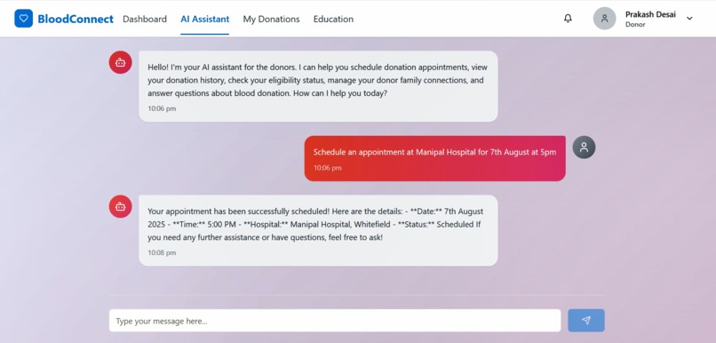 Blood-connect – screenshot 3