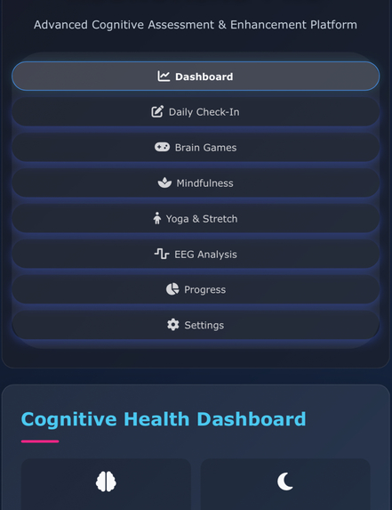 NeroX — AI-Driven Cognitive Health Platform – screenshot 3