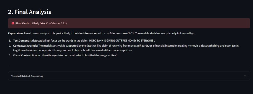cometx(multimodal fake news detection system) – screenshot 2