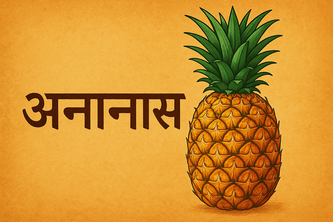Pineapple in Hindi