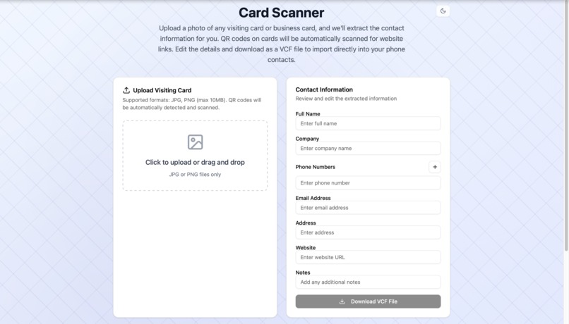 vCardAI - AI Business Card Scanner – screenshot 1