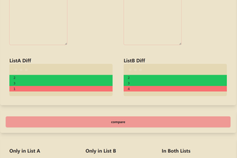 Compare Two Lists
