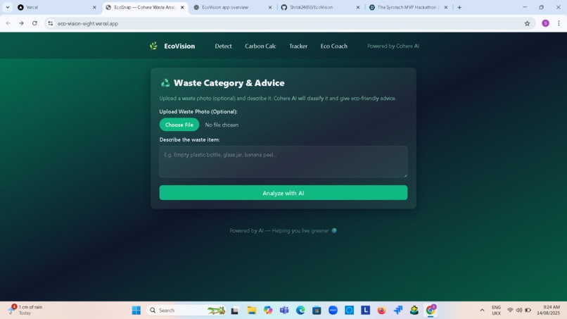 EcoVision – AI Sustainability Companion – screenshot 3