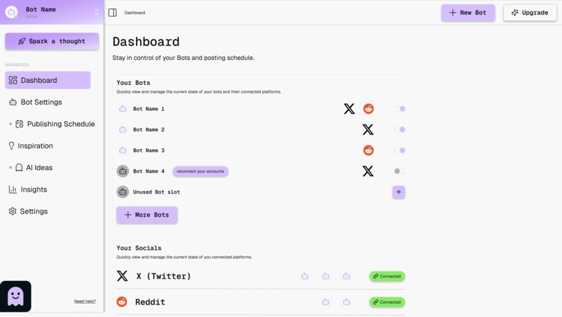 Croni: The Autonomous Social Media AI Assistant – screenshot 1