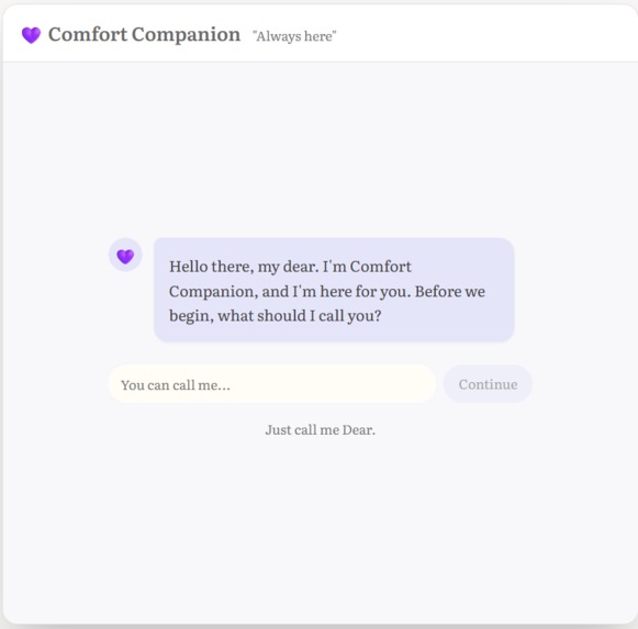 Comfort Companion – screenshot 1