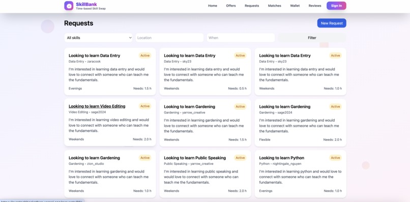 SkillBank – screenshot 2