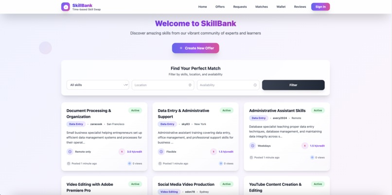 SkillBank – screenshot 1