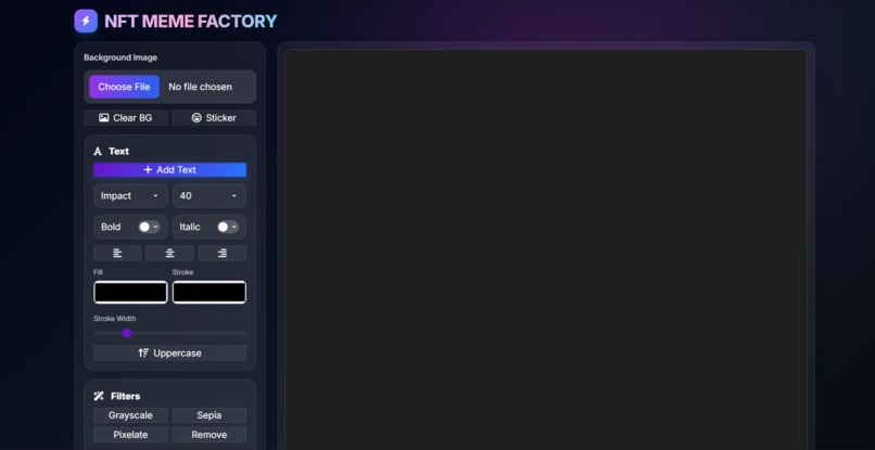 NFT Meme Factory – screenshot 1