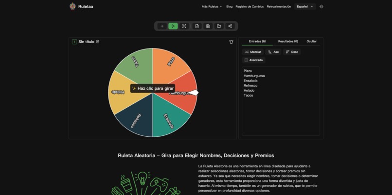 Ruleta Aleatoria – screenshot 1