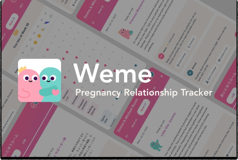 Weme: Pregnancy Relationship Tracker – screenshot 1