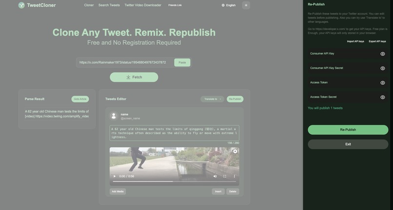 TweetCloner - Clone Any Tweet. Remix. Republish – screenshot 3