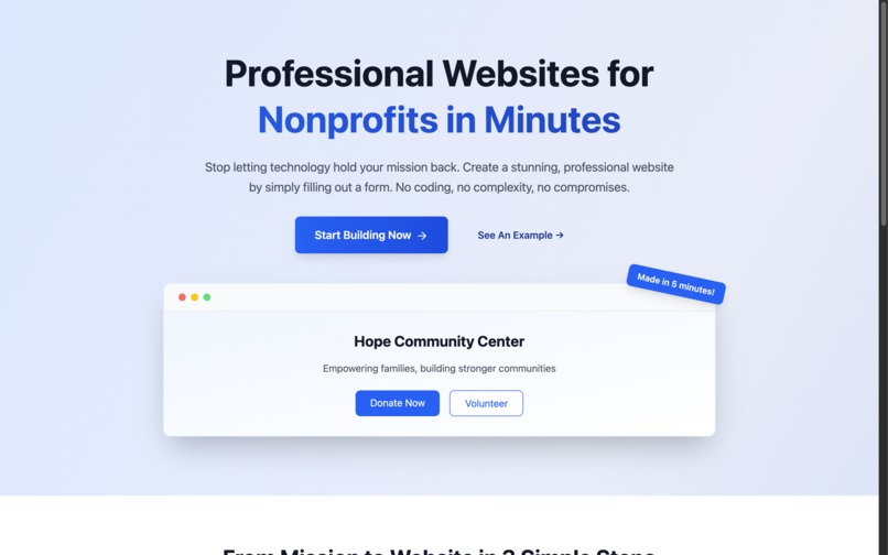 Nonprofit Sites – screenshot 4