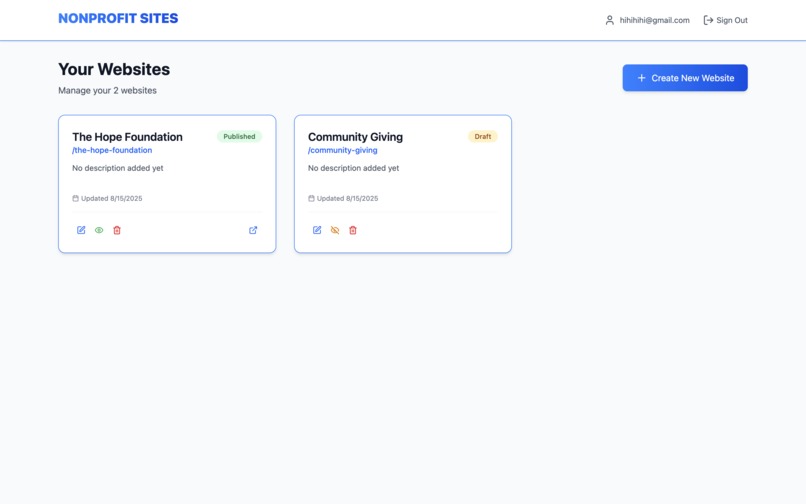 Nonprofit Sites – screenshot 1