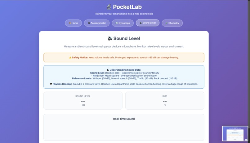 PocketLab – screenshot 1