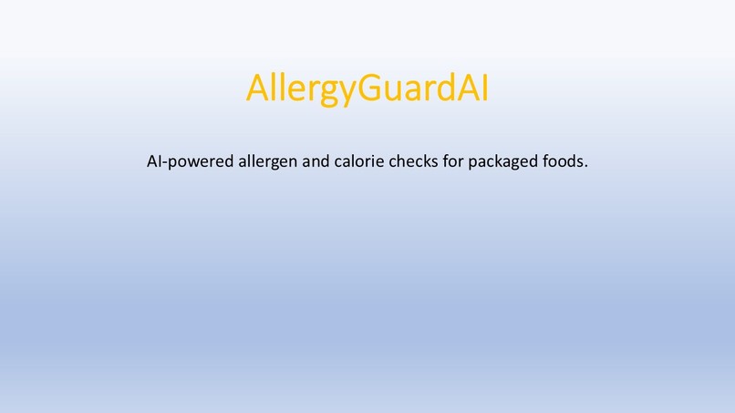 AllergyGuardAI – screenshot 1