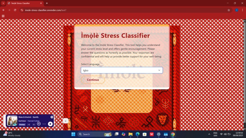 Ìmọ̀lè Stress Classifier  – screenshot 7