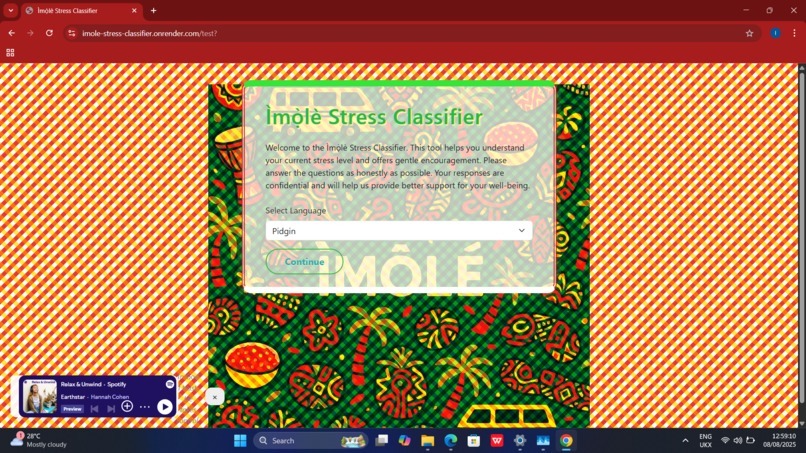 Ìmọ̀lè Stress Classifier  – screenshot 9