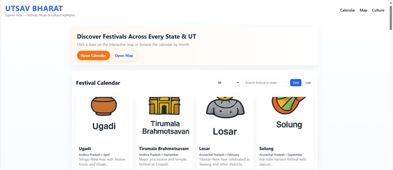 Utsav Bharat–Discover India’s Festivals,Traditions&Heritage – screenshot 2
