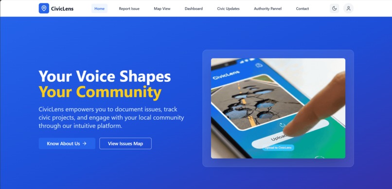 CivicLens – screenshot 1