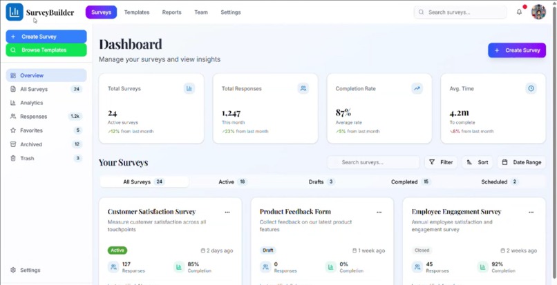 Intelligent Survey-as-a-Service  – screenshot 2