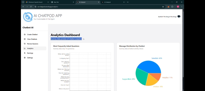 decentralized-chatbot-builder – screenshot 1