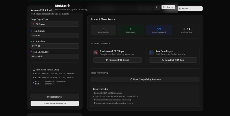 BioMatch: DNA-Compatible Organ Donor Finder – screenshot 7