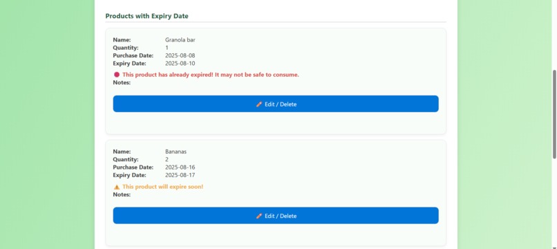 Grocery Manager – screenshot 2