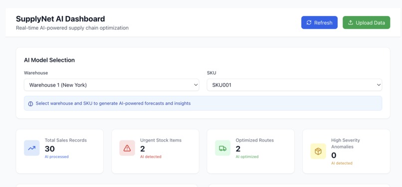 SupplyNet – screenshot 1