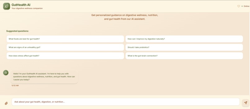 Guthealth.chat – screenshot 1