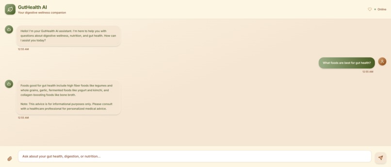Guthealth.chat – screenshot 2