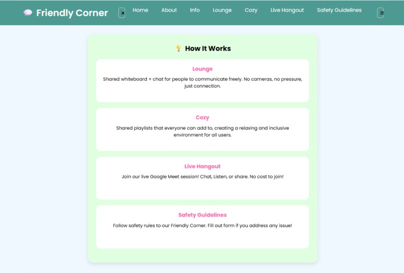 Friendly Corner – screenshot 3