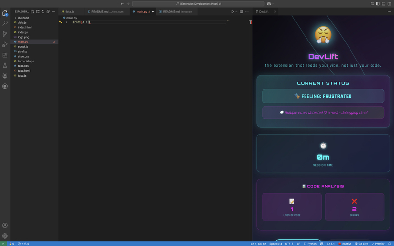 DevLift – screenshot 1