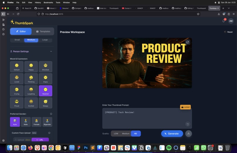 ThumbSpark - AI-Powered YouTube Thumbnail Generator – screenshot 17