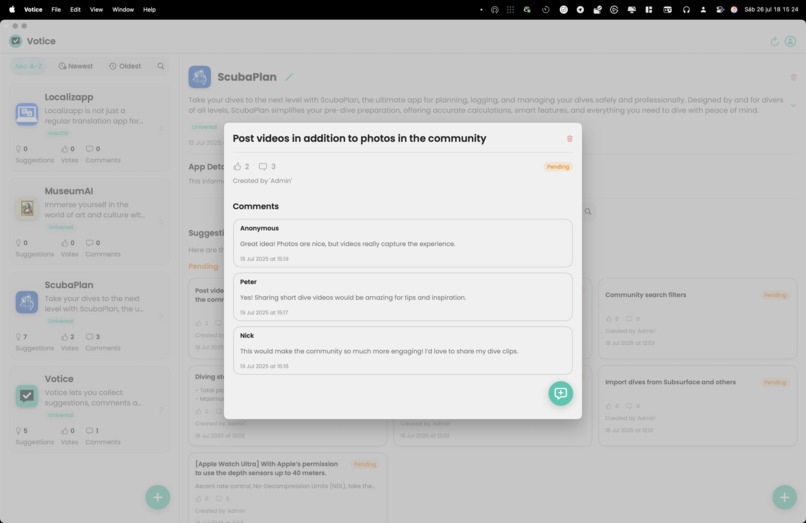 Votice: Feedback Manager – screenshot 4