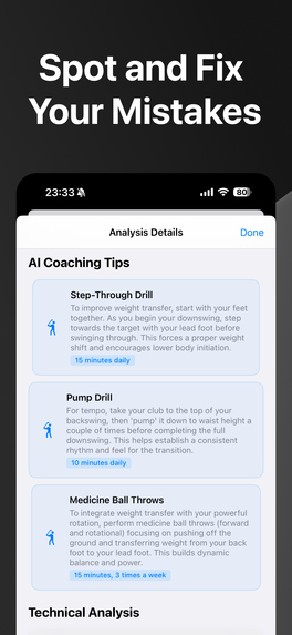 Egle AI: Golf Swing Coach – screenshot 2