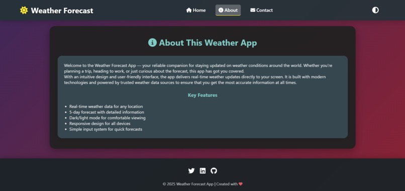 Weather Forecast – screenshot 4