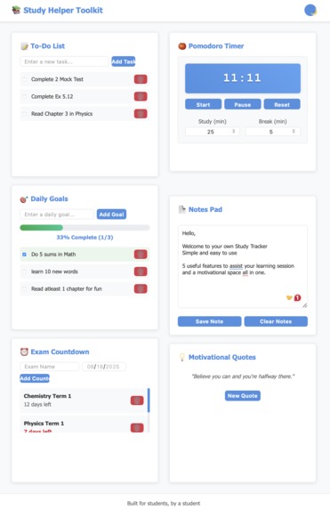 StudyTracker – screenshot 2