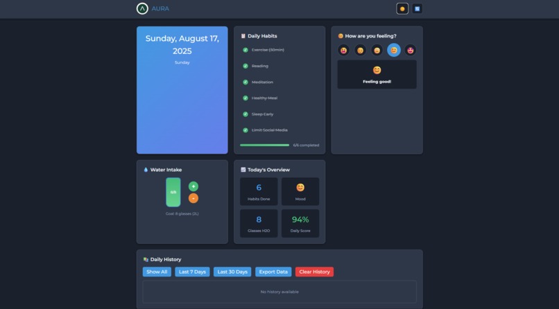 AURA – Awareness, Utility, Routine, Alignment – screenshot 1