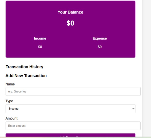 Expense Tracker – screenshot 1