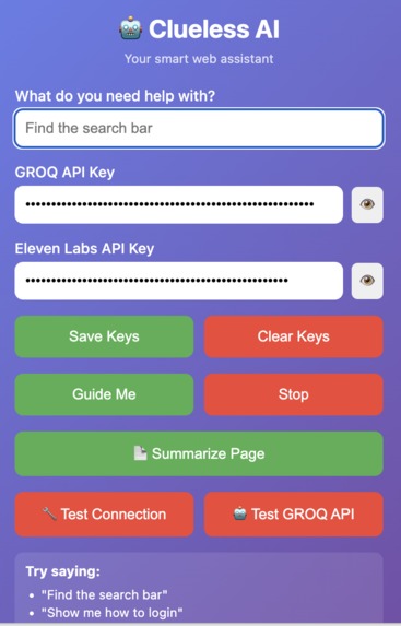 Clueless AI – screenshot 1